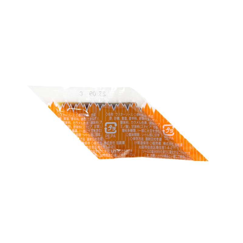 Diamond-shaped sauce packet  /  Diamond-shaped sauce packet - Medium