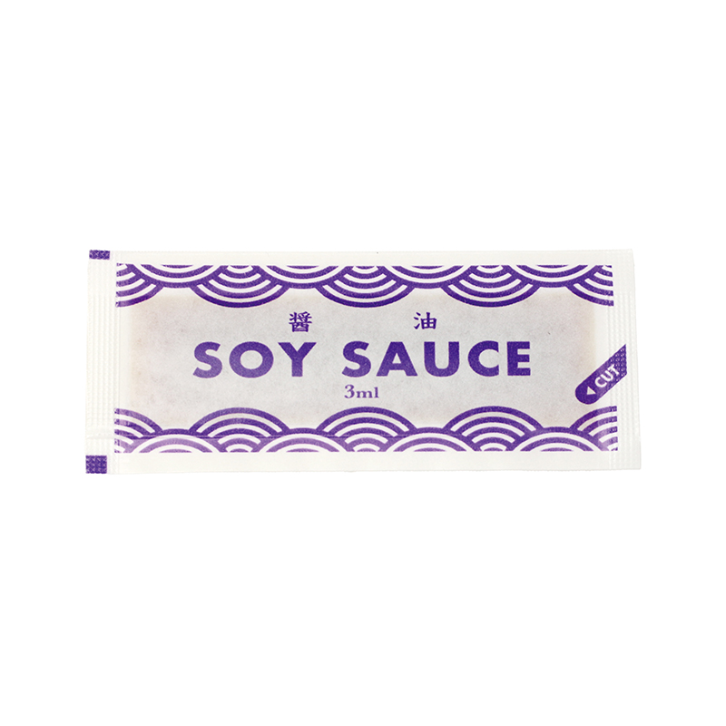 Paper sachet soy sauce / Paper sachet soy sauce 3ml / Seigaiha Pattern